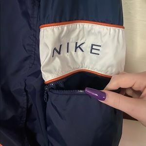 vintage nike full zip windbreaker jacket